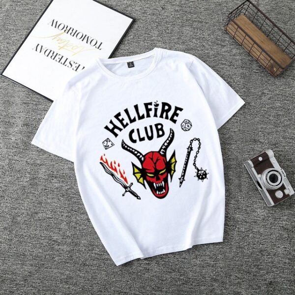 Hellfire club white T-shirt short sleeve